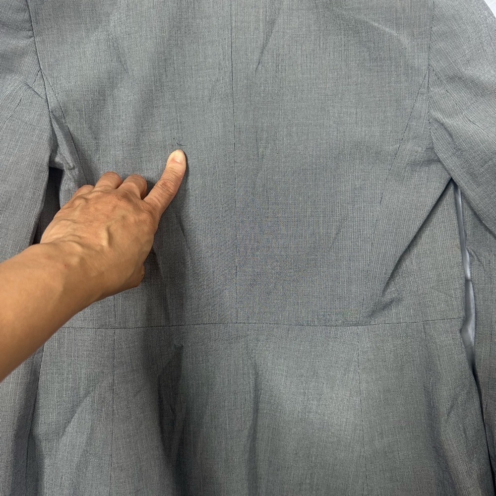 Banana Republic Women's Blue/Gray Blazer - Picture 14 of 14